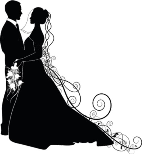 Love Liebe Hochzeit Wedding Silhouette Brautpaar Schwar - Wedding ...