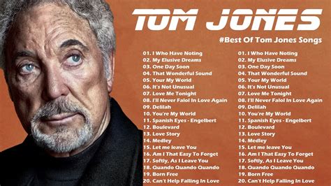 🙌Best Of Tom Jones Songs - Greatest Hits - Tom Jones Hits 2022🙌 - YouTube