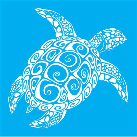 Hawaiian Sea Turtle Stencil Turtle Stencil Sea Turtle - Etsy Singapore