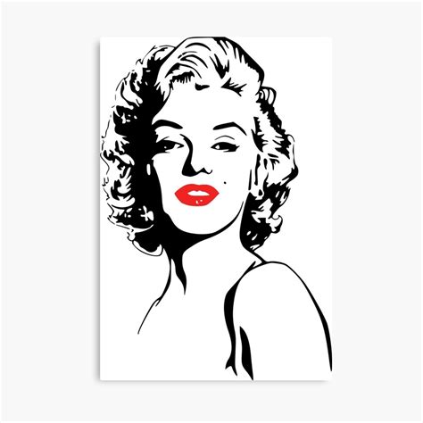 "Marilyn Monroe - Silhouette" Canvas Print by susanadcs | Redbubble