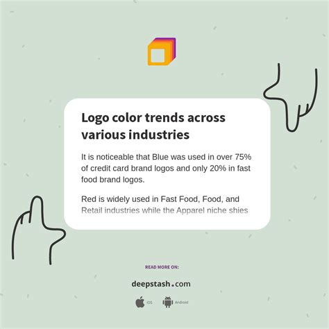 Logo color trends across various industries - Deepstash