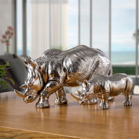 Sterling Silver Rhinoceros figure - Silverbasket