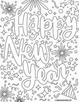 New Year Kids Coloring Pages sketch template