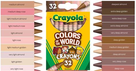 Crayola Released Crayons With 24 Skin Tone Shades | World of color, Skin tone shades, Crayola set