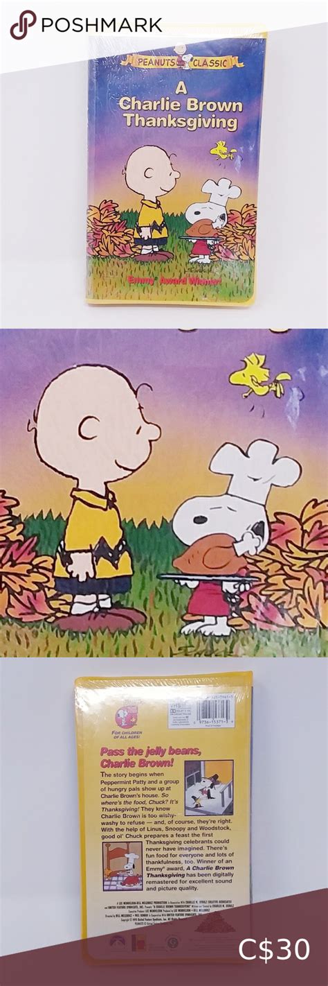 💚2/$20💚 1999 A Charlie Brown Thanksgiving VHS | Charlie brown thanksgiving, Charlie brown ...