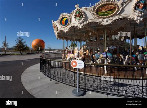 Carousel and Balloon, Great Park, Irvine, Orange County, CA Stock Photo ...