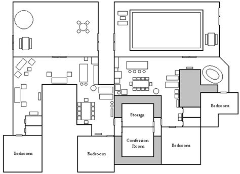 Big brother house, Floor plans, Floor plan layout