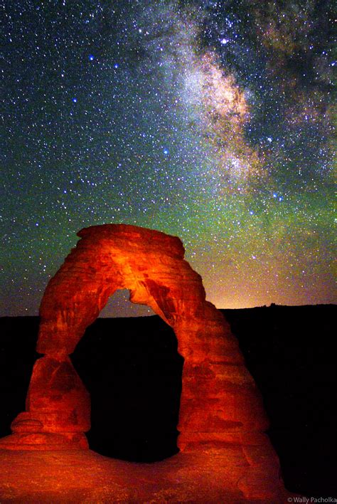 Delicate Arch and The Milky Way | Arches National Park, Utah | Wally Pacholka Photography ...