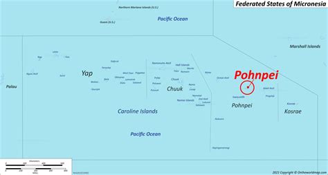 Pohnpei Island Map