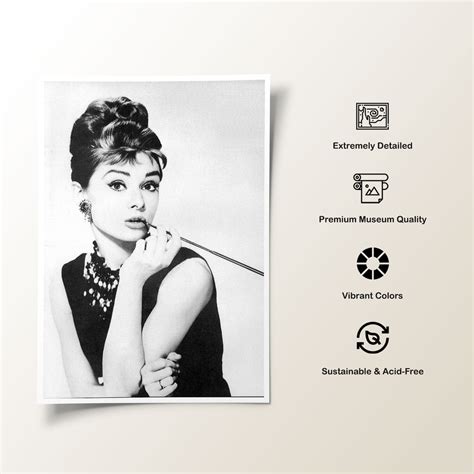 Buy Audrey Hepburn Fashion Poster & Prints Online India at Best Price ...