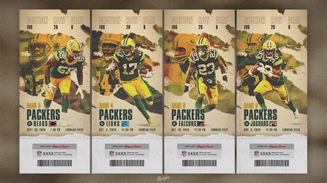 Green Bay Packers Ticket Concept on Behance