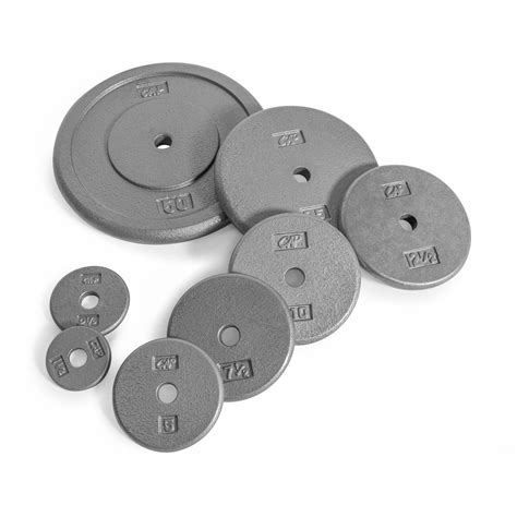 CAP Barbell Standard Cast Iron Weight Plate, 1.25-50 lbs, Single - Walmart.com in 2020 | Weight ...