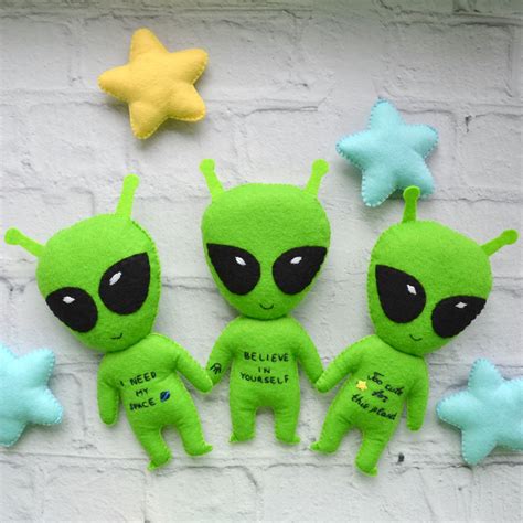 Alien plush, UFO toy, Custom plush, Alien lover gift - Inspire Uplift