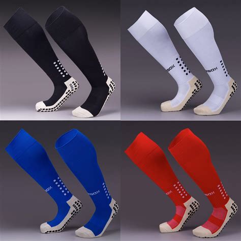 Rhino Gadget Football Grip Socks Anti Non Slip Long Knee Length Cushion with Grip Rubber Pads ...