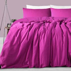 Linen Cotton Magenta Quilt Cover Set by Accessorize – Cottonbox Pty Ltd