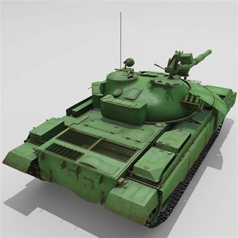 3d model t-62m soviet main battle tank