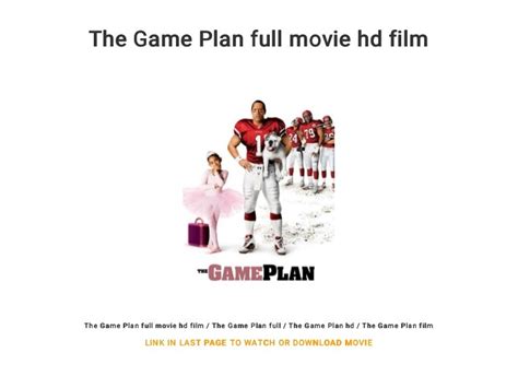 The Game Plan full movie hd film