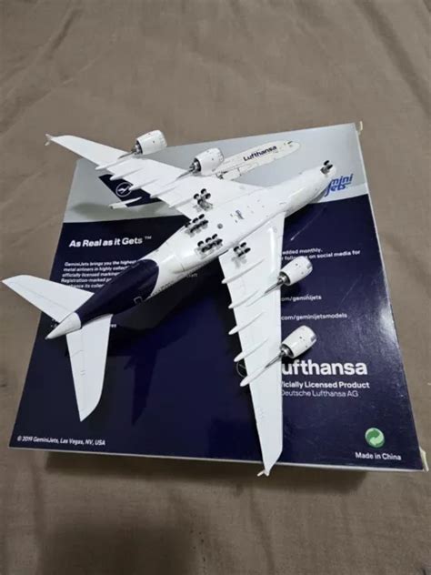 GEMINI JETS 1:400 Lufthansa A380-800 D-AIMB standard livery diecast ...