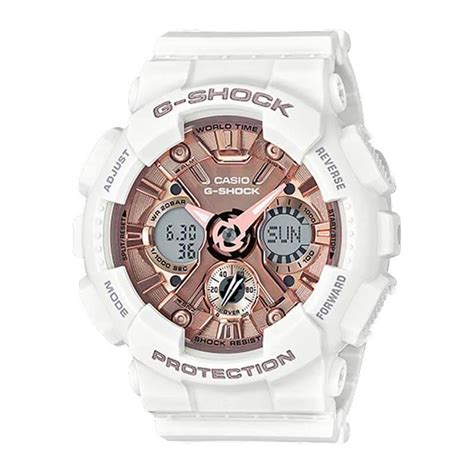 G-Shock S-Series Pink & White Analog Digital Watch - GMAS120MF7A2 | Ben Bridge Jeweler