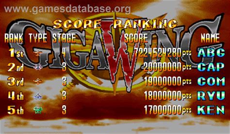 Giga Wing - Arcade - Games Database