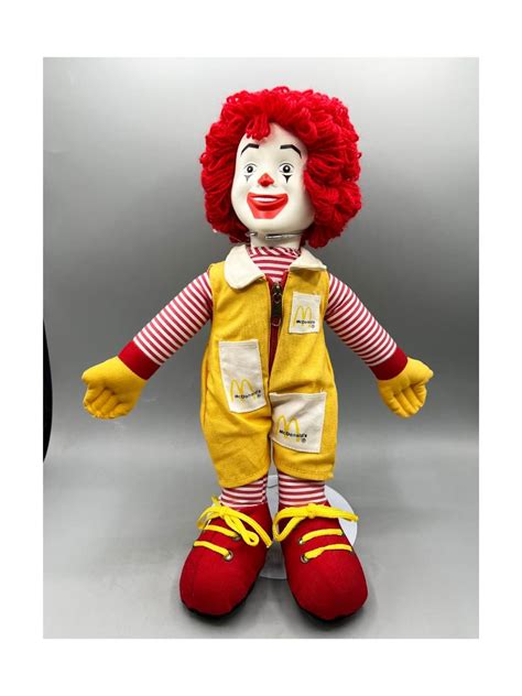 Vintage Ronald McDonald Plush Vinyl Plastic Doll Collectible McDonald's ...