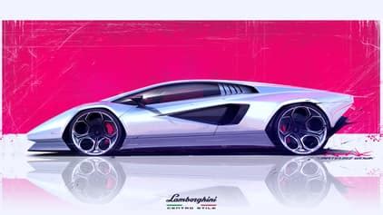 Check out these sketches of the new Lamborghini Countach | Top Gear