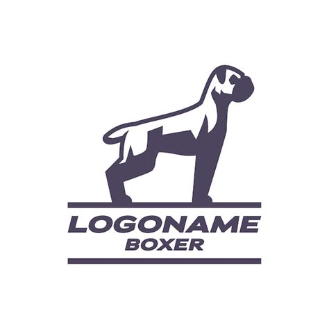 Premium Vector | Boxer Dog Logo