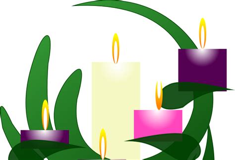 Clip Art Advent Candles - Png Download - Full Size Clipart (#1995356) - PinClipart