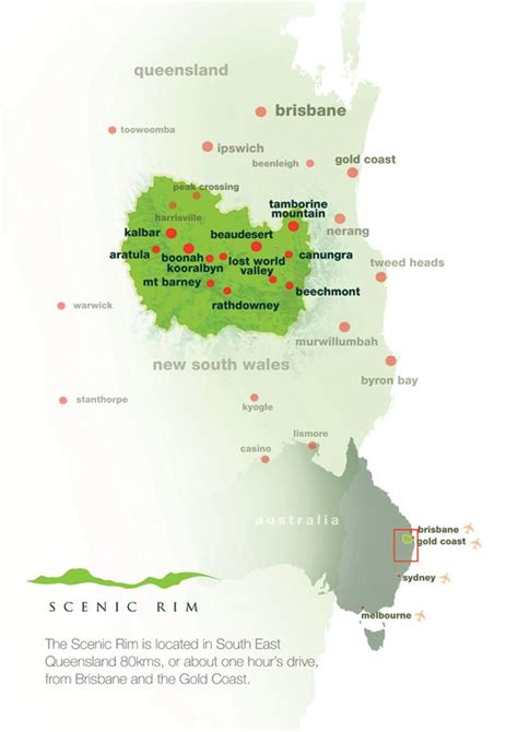 map-of-scenic-rim-region | Scenic, Toowoomba, New south wales