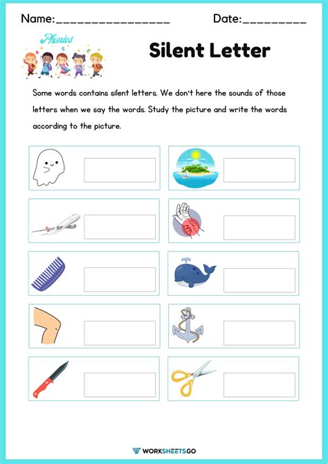 Silent Letters Worksheets | WorksheetsGO