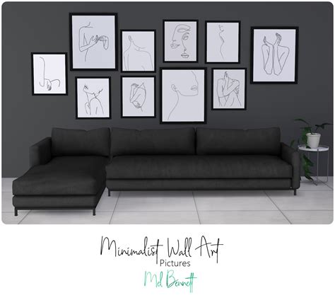 Sims 4 Minimalist Wall Art - Mel Bennett