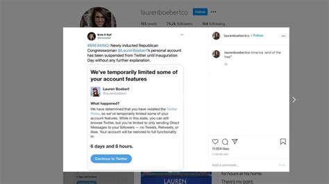 Rep. Lauren Boebert says Twitter account locked until Inauguration Day ...