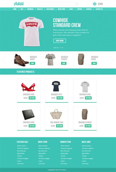 Premium Ecommerce Website Template - Freebies - Fribly