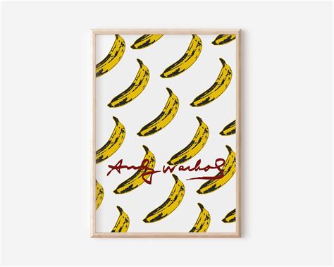 Andy Warhol Banana Print Andy Warhol Vintage Art Poster - Etsy