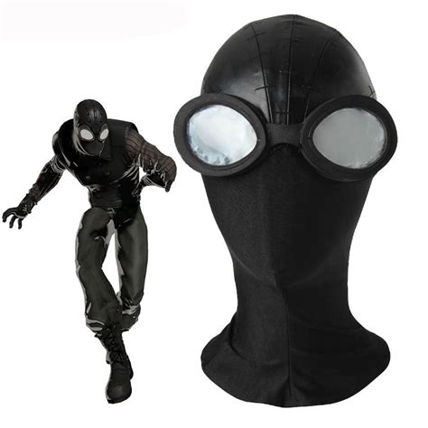 2021 Spider Man Black Mask Cosplay Accessories Halloween Spider Man ...