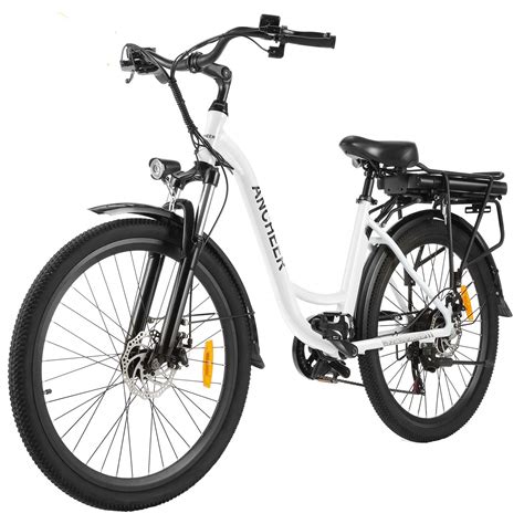 Buy ANCHEER 26" Aluminum Electric Bike, Adults Step Through Electric Commuting Bicycle with ...