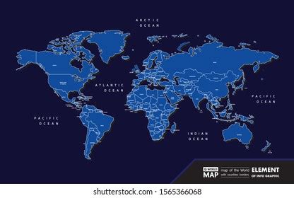 Grand World Map Graphic Element Vector Stock Vector (Royalty Free) 1565366068 | Shutterstock