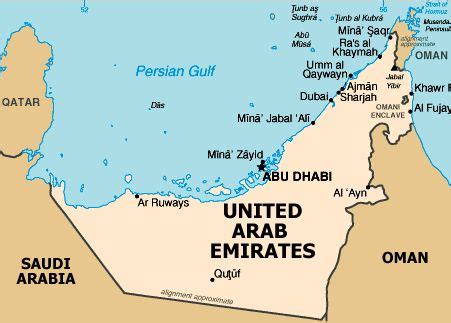 map of united arab emirates cities - Google Search | United arab ...