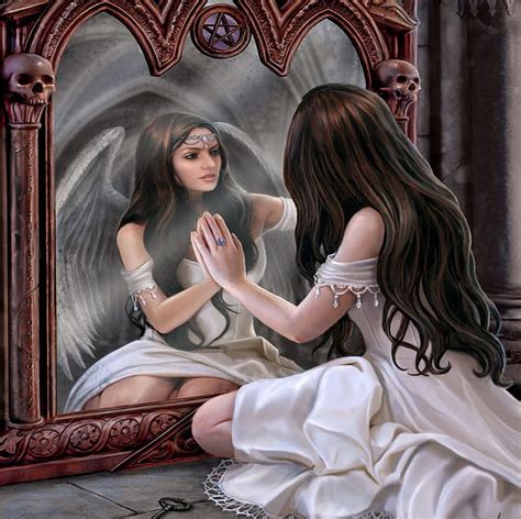 1920x1080px, 1080P free download | Magical Mirror, fantasy, girl, angel ...