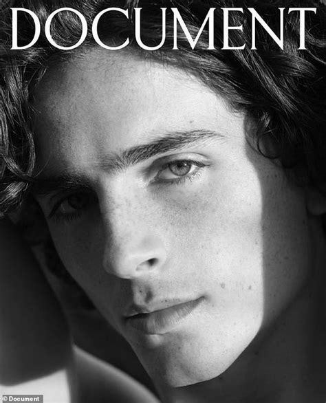 Timothee Chalamet gives a smoldering stare as he covers Document ...