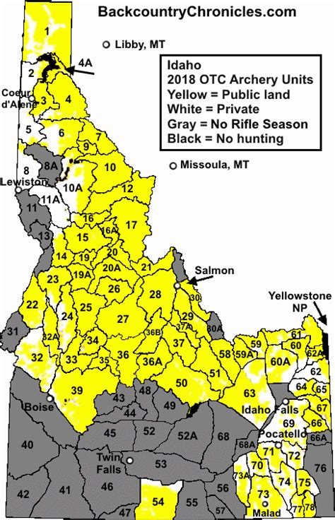 Idaho Elk Unit Map - Long Dark Mystery Lake Map