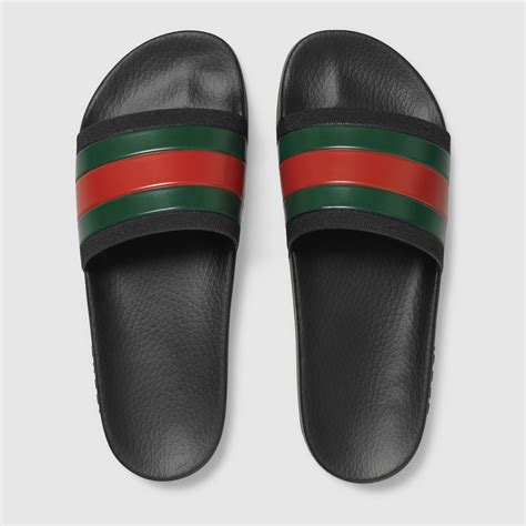 Rubber slide sandal - Gucci Men's Sandals & Slides 308234GIB101098