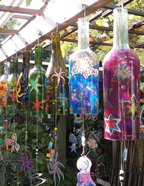 How To Make Wind Chimes From Wine Bottles - Best Decorations