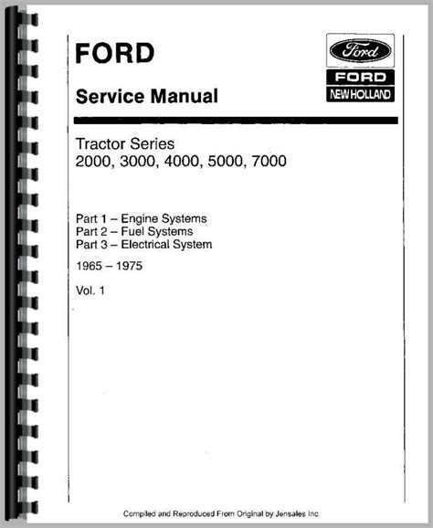 Ford 5000 Tractor Service Manual