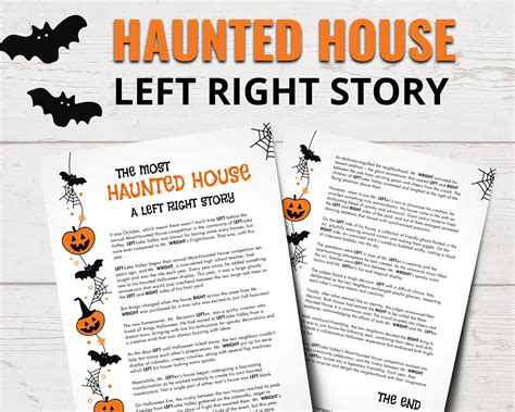 The Most Haunted House Halloween Left Right Game Halloween Left Right ...