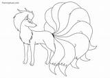 Printable Pokemon Vulpix Coloring Pages PDF  Coloringfoldercom sketch template