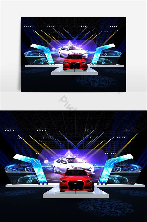 Car show stage design | Decors & 3D Models MAX Free Download - Pikbest