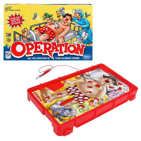 Operation Classic Board Game by Hasbro | Classic board games, Games, Operation game