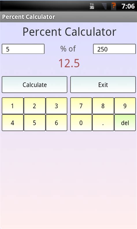 Calculate Percentage