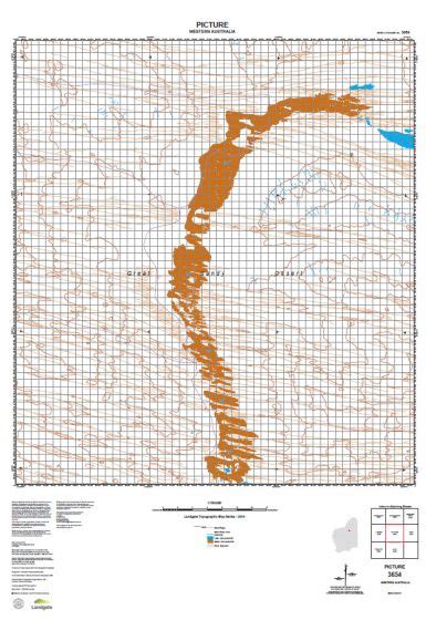 Buy 3654 Picture Topographic Map by Landgate (2015) – The Chart & Map Shop